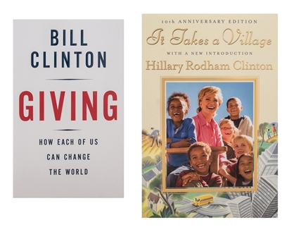 Lot of (2) Bill Clinton and Hillary Clinton Signed Hardcover Books (JSA)
